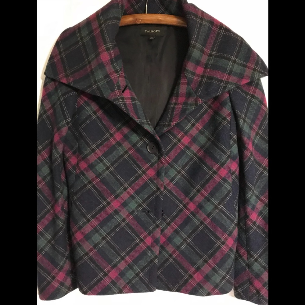 Classic Talbots Portrait Collar Wool Jacket